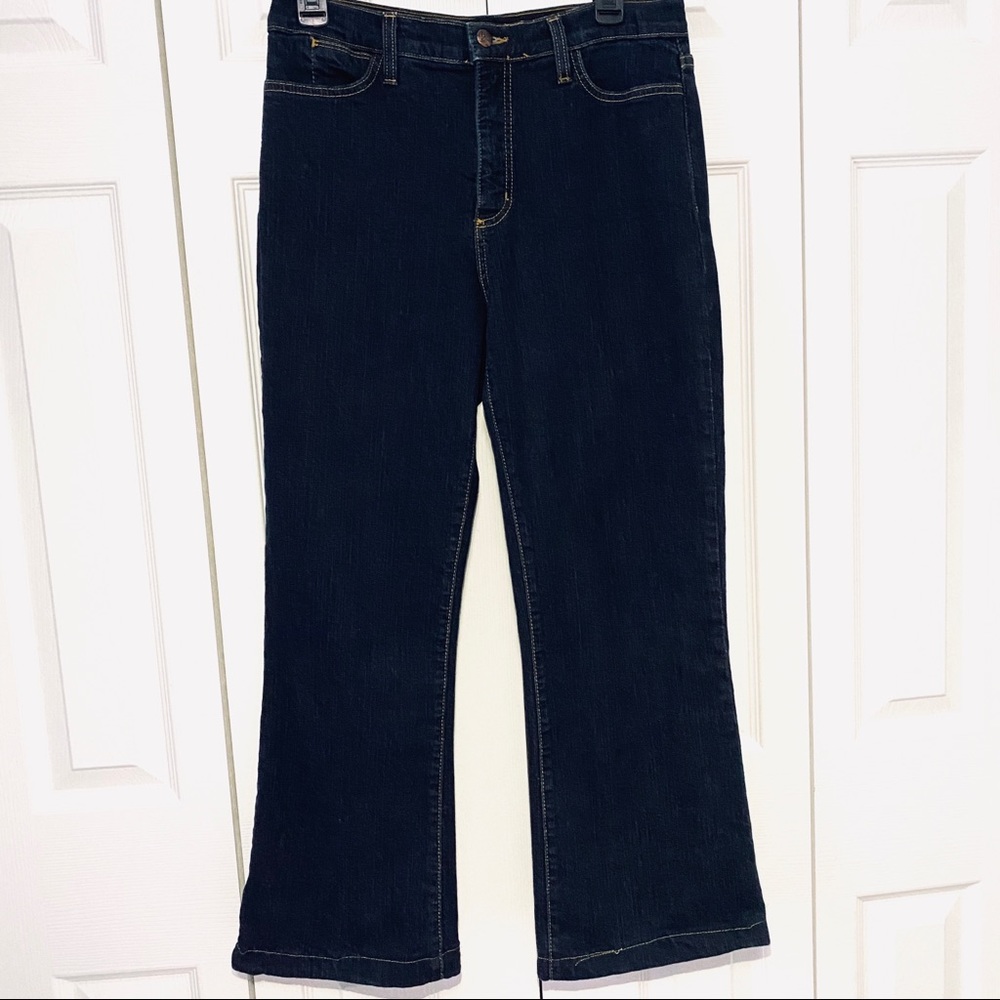 NYDJ medium dark wash jeans  embellished pockets